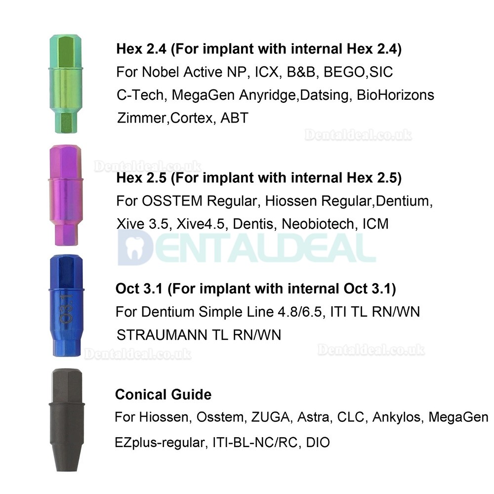 Universal Dental Fractured Implant Screw Retrieval and Removal Kit